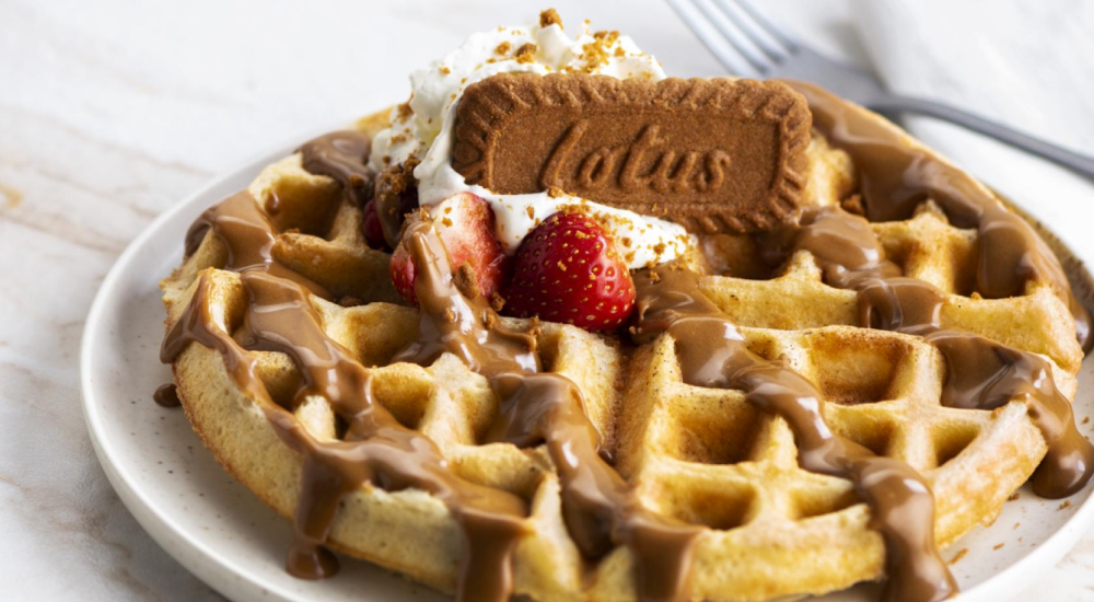 Lotus Biscoff Waffles Recipe