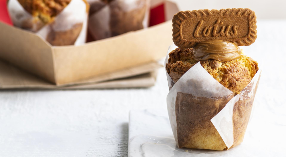 Biscoff and White Chocolate Muffin Recipe