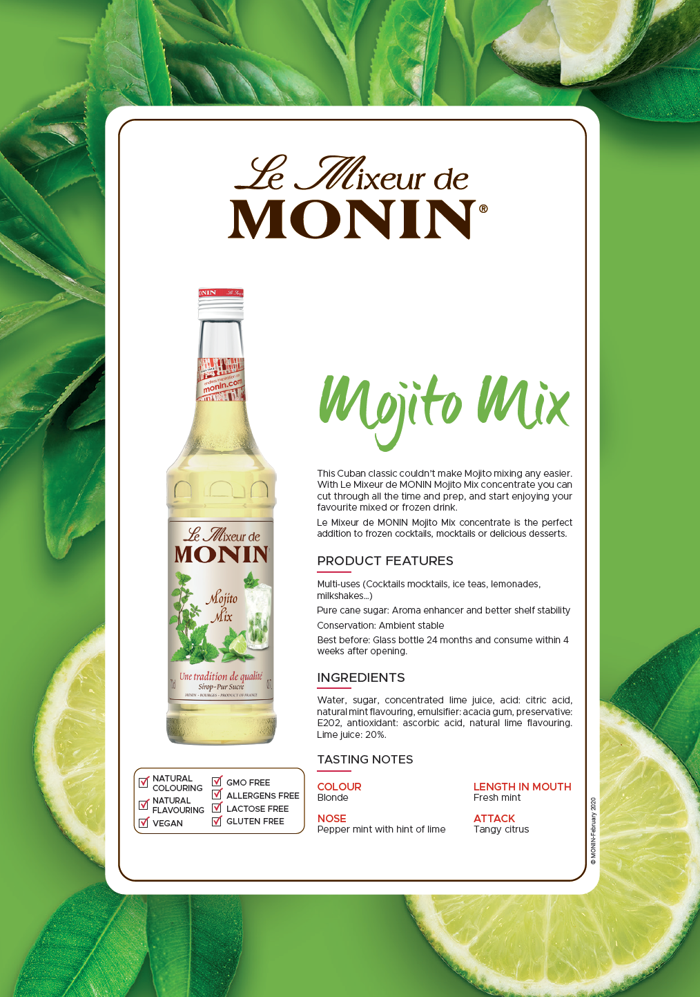 Monin Mojito Cocktail Mix
