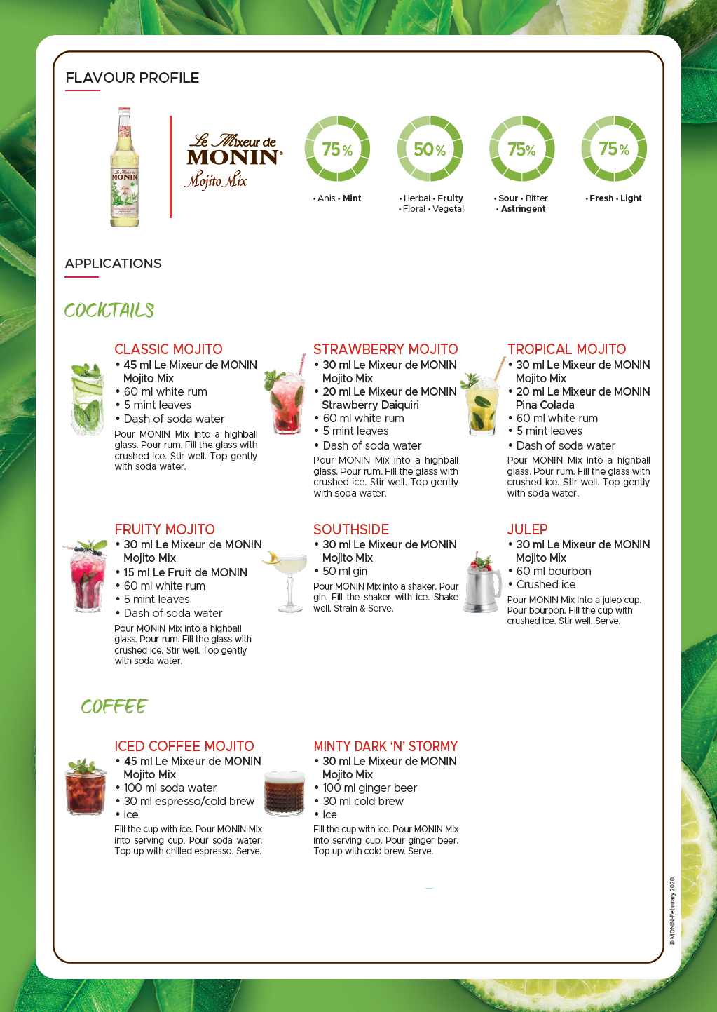 Monin Mojito Cocktail Mix