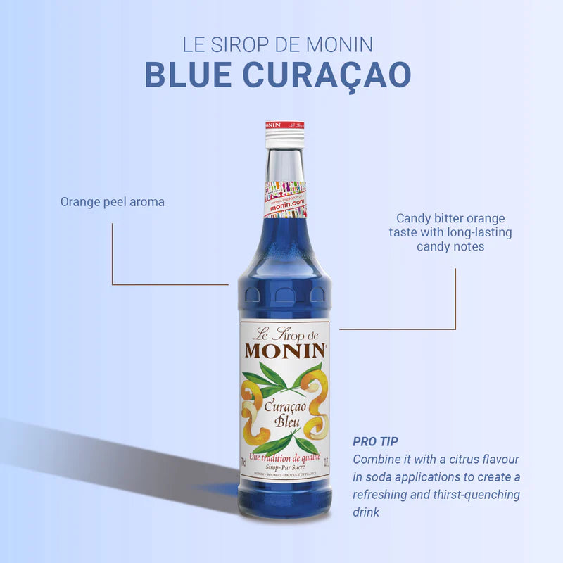 Monin Blue Curacao Syrup 700ml (Box of 6)