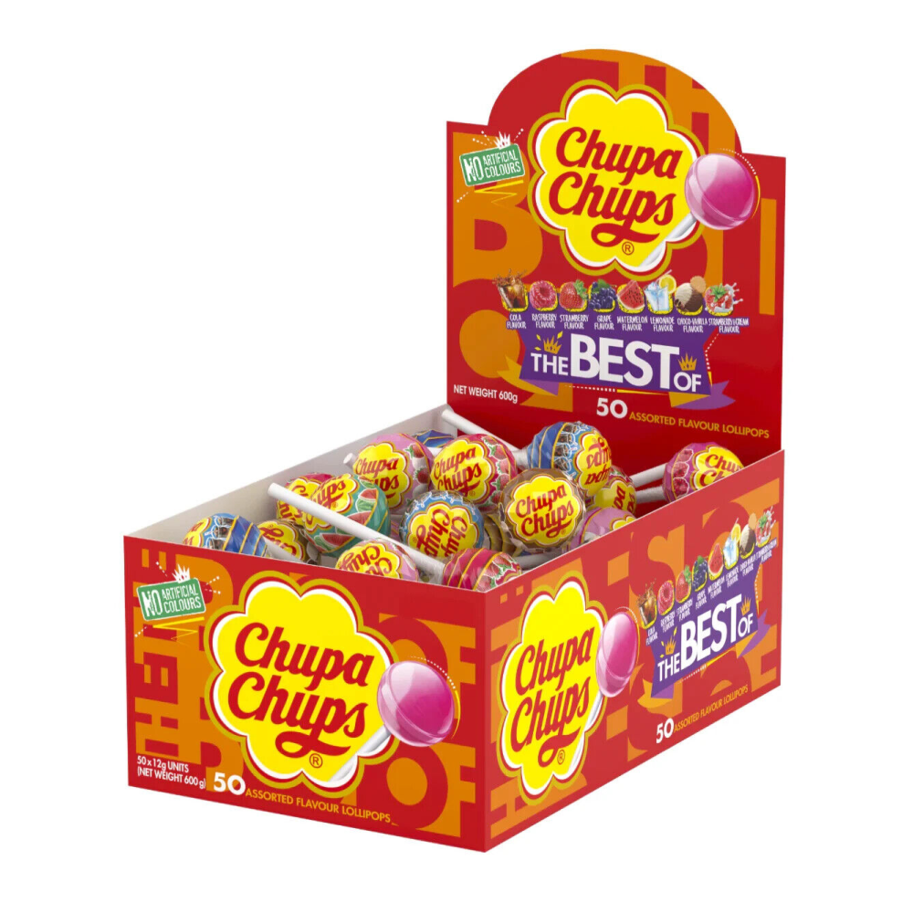 Chupa Chups Best of Lollipops, 50 Lollipop Box