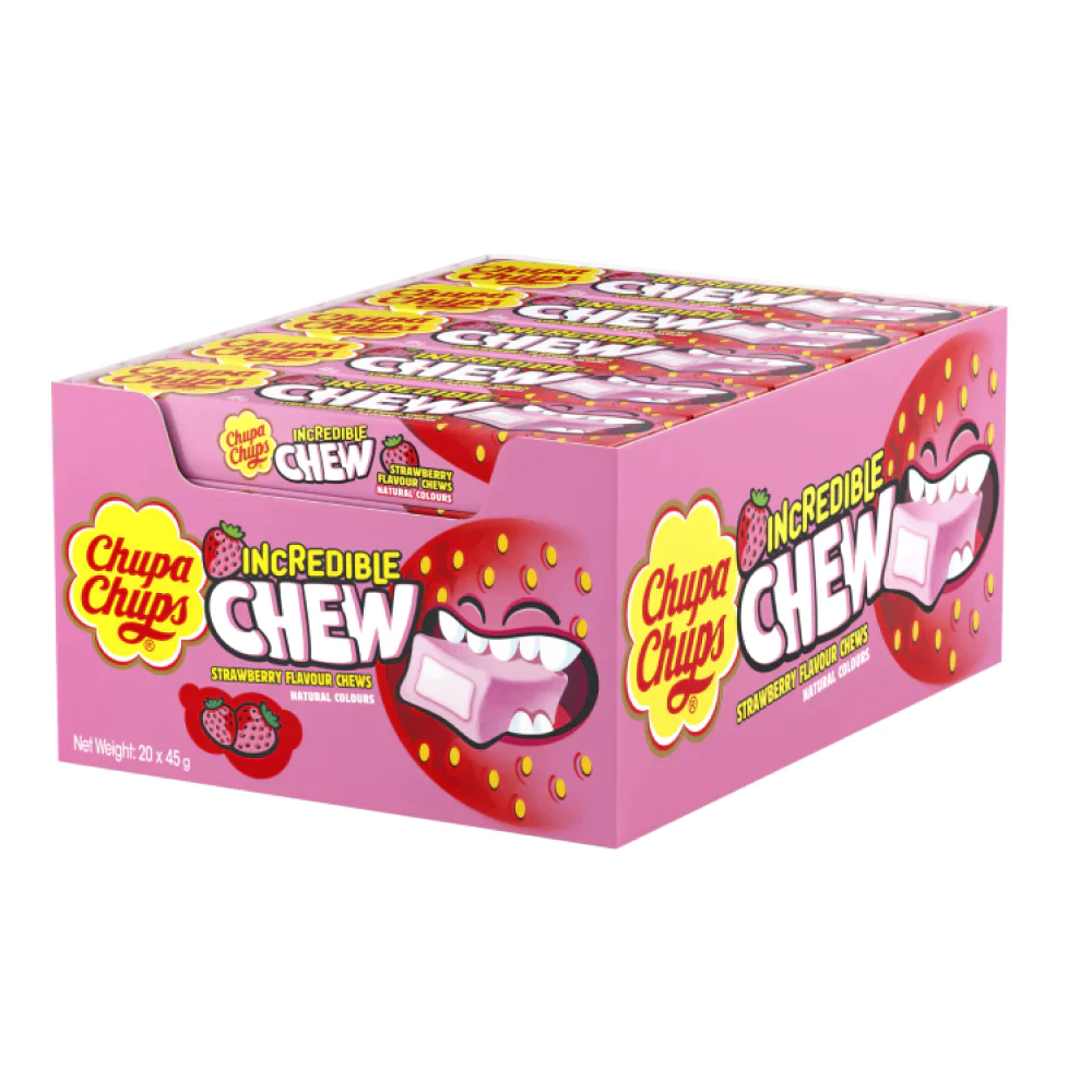 Mentos Incredible Strawberry Flavour Chew! 45g