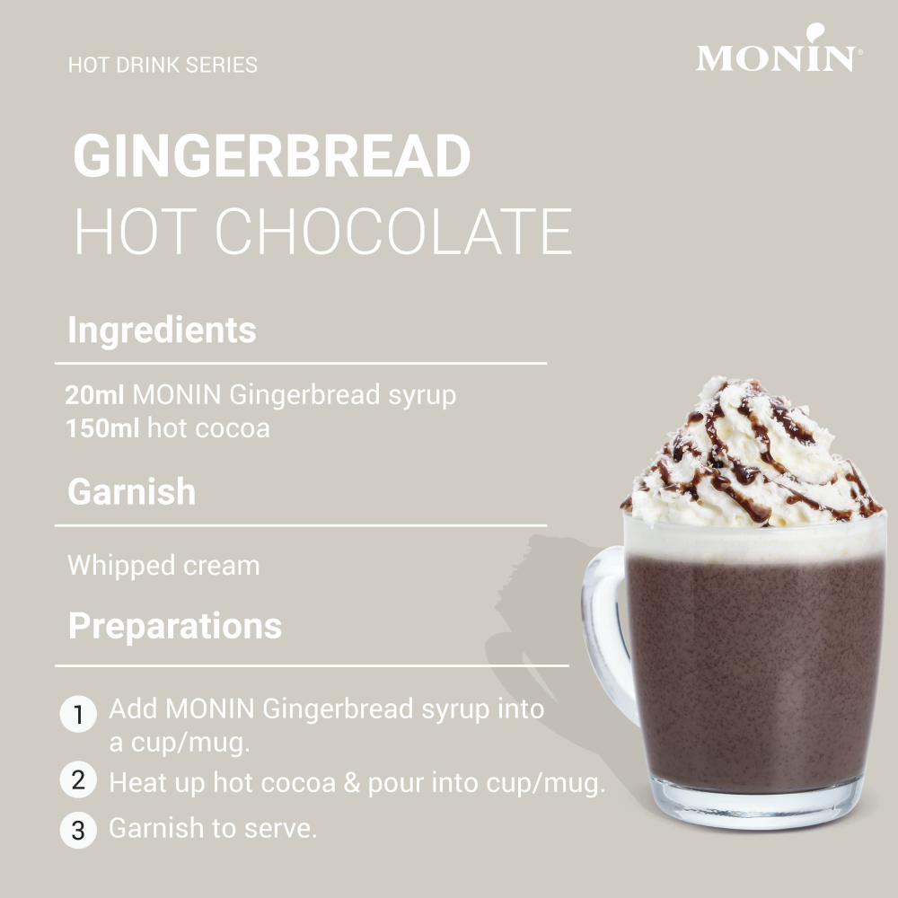 Monin Gingerbread Syrup 700ml (Box of 6)