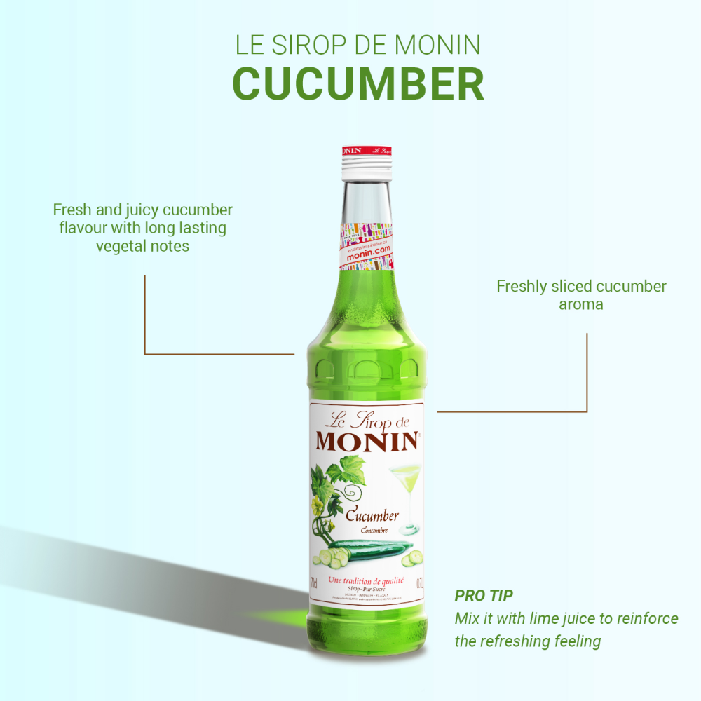 Monin Cucumber Syrup 700ml