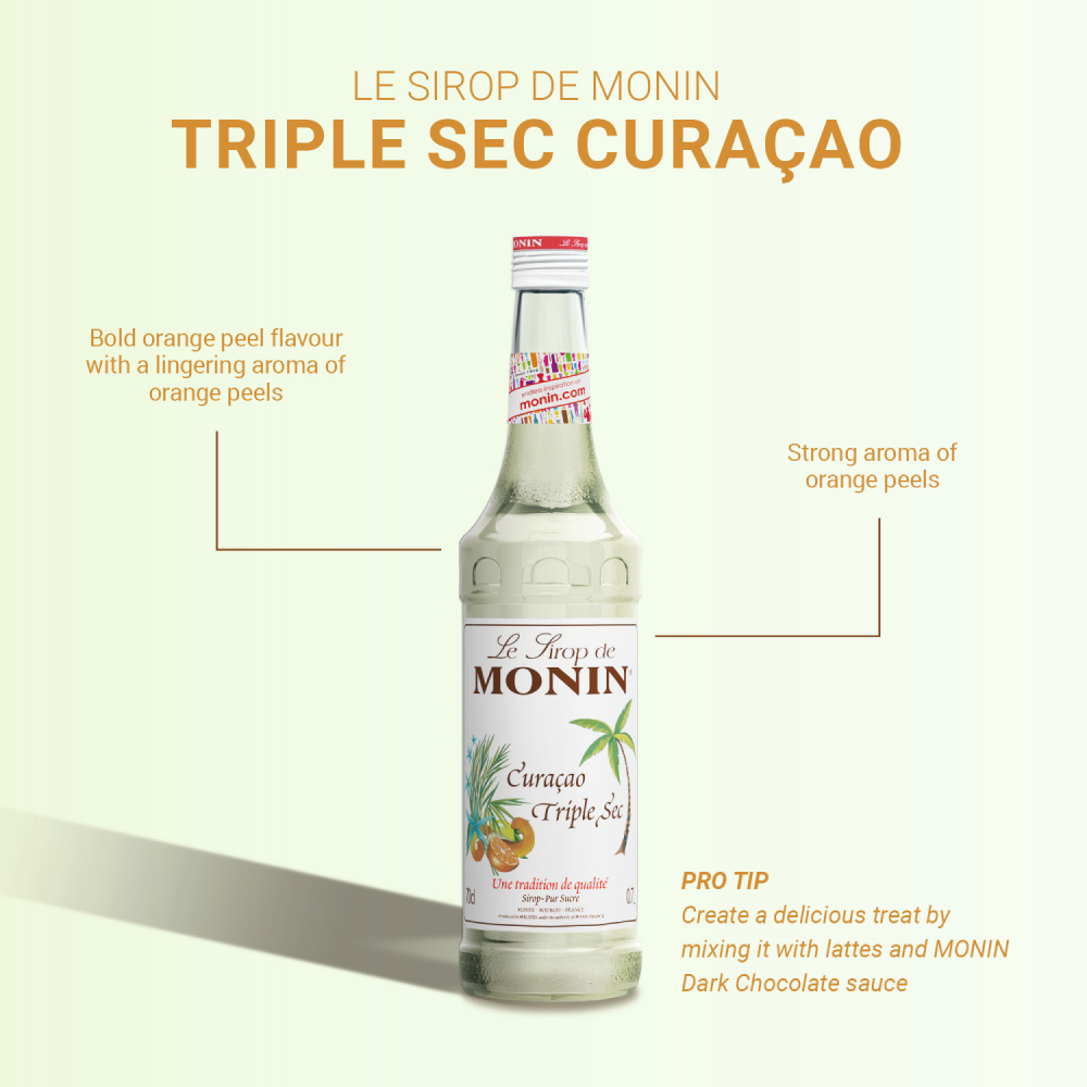 Monin Triple Sec Curacao Syrup