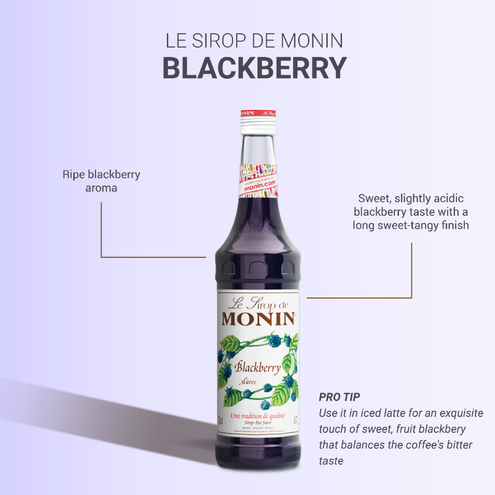 Monin Blackberry Syrup 700ml (Box of 6)