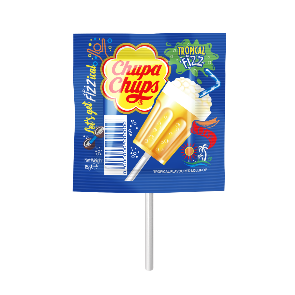 Chupa Chups 3D Fizzy Drinks Box, 45 Lollipops