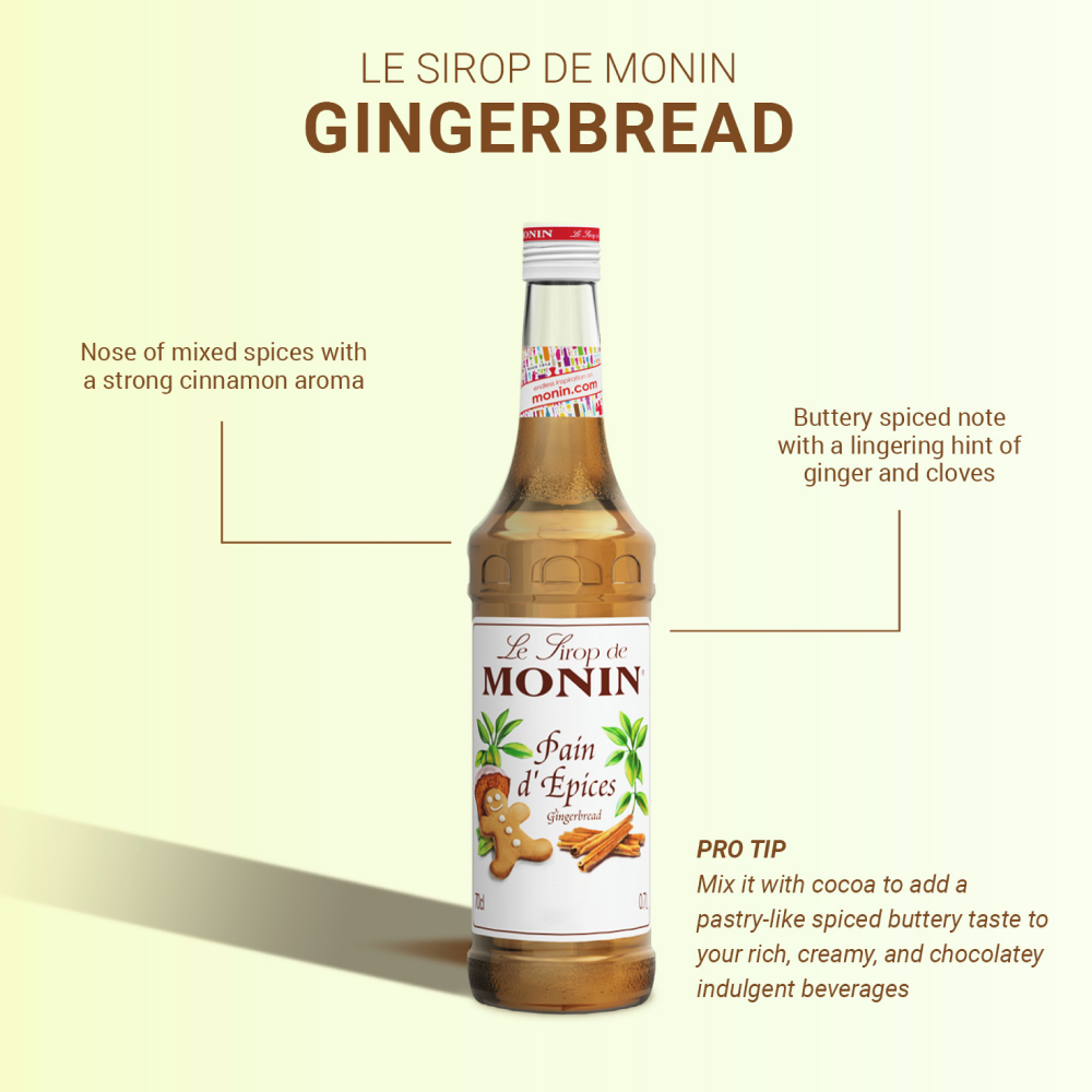 Monin Gingerbread Syrup 700ml (Box of 6)
