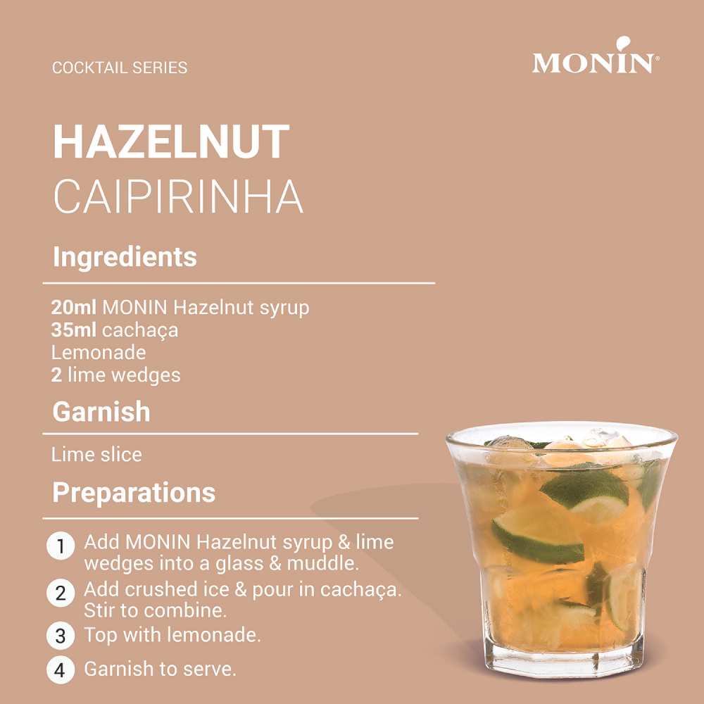 Monin Hazelnut Syrup 1L (Box of 4)