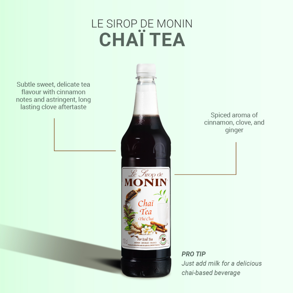 Monin Chai Tea Syrup 1L (Box of 4)