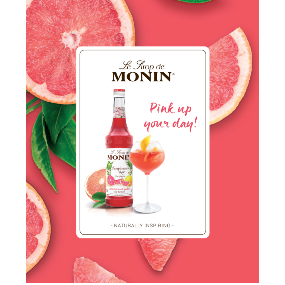 Monin Pink Grapefruit Syrup 700ml (Box of 6)