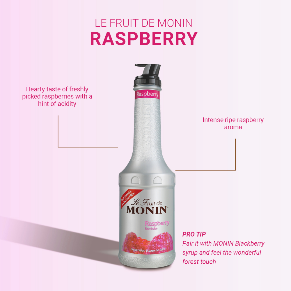 Monin Raspberry Puree 1L (Box of 4)