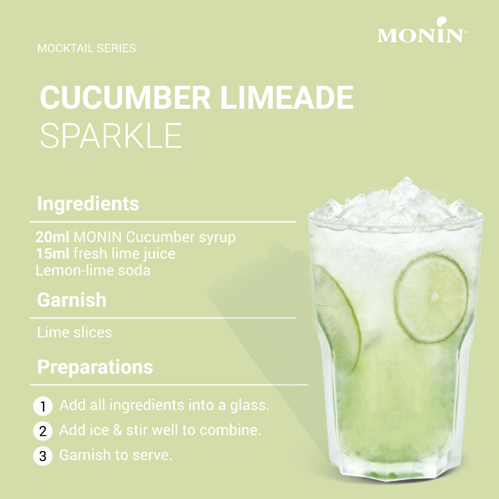 Monin Cucumber Syrup 700ml