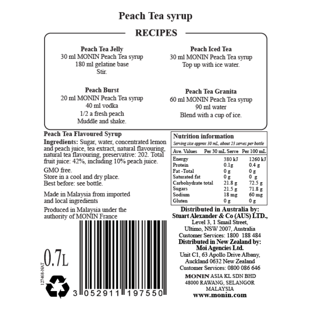 Monin Peach Tea
