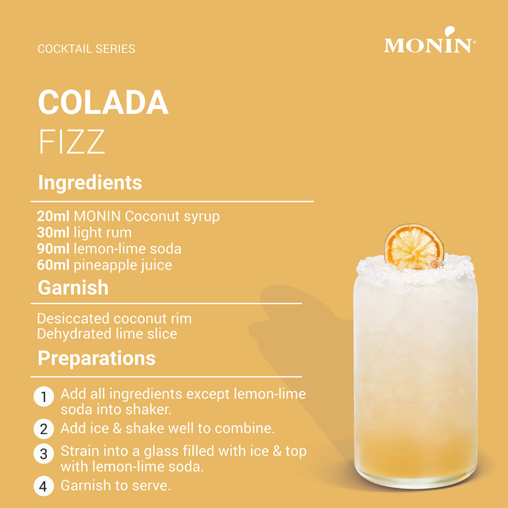 Monin Coconut Syrup 700ml (Box of 6)