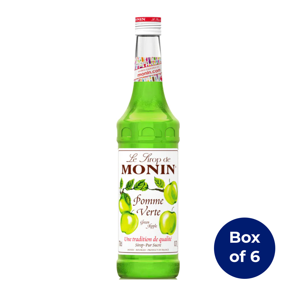 Monin Green Apple Syrup 700ml (Box of 6)