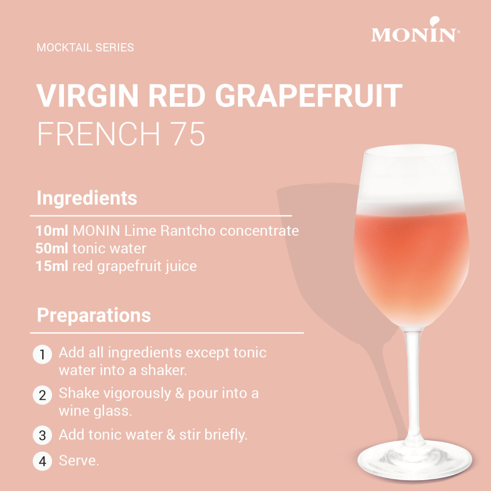 Monin Lime Rantcho Syrup 700ml (Box of 6)