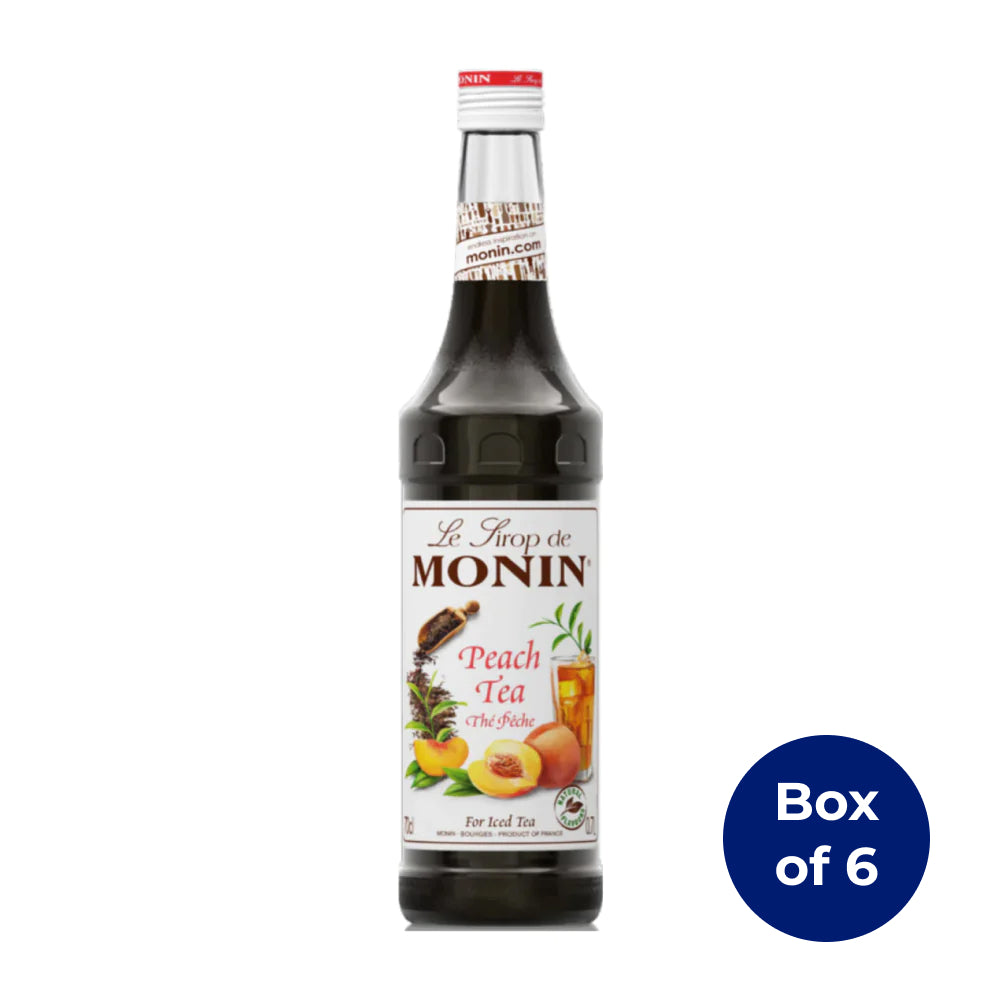Monin Peach Tea Syrup 700ml (Box of 6)