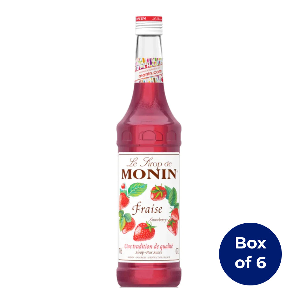 Monin Strawberry Syrup 700ml (Box of 6)