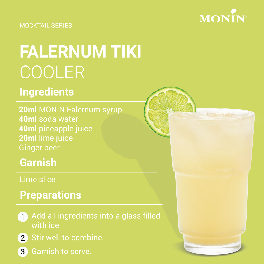 Monin Falernum Syrup 700ml (Box of 6)
