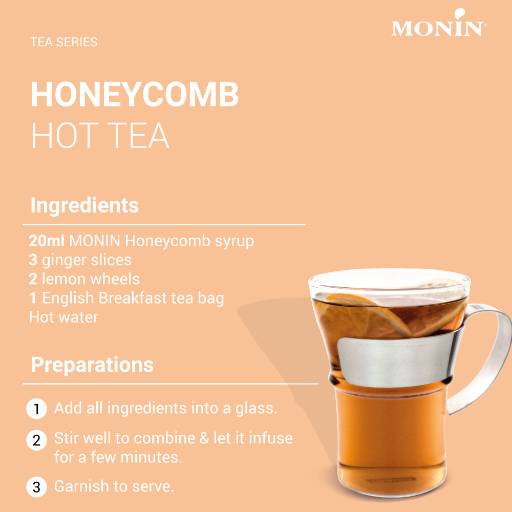 Monin Honeycomb Syrup 700ml (Box of 6)