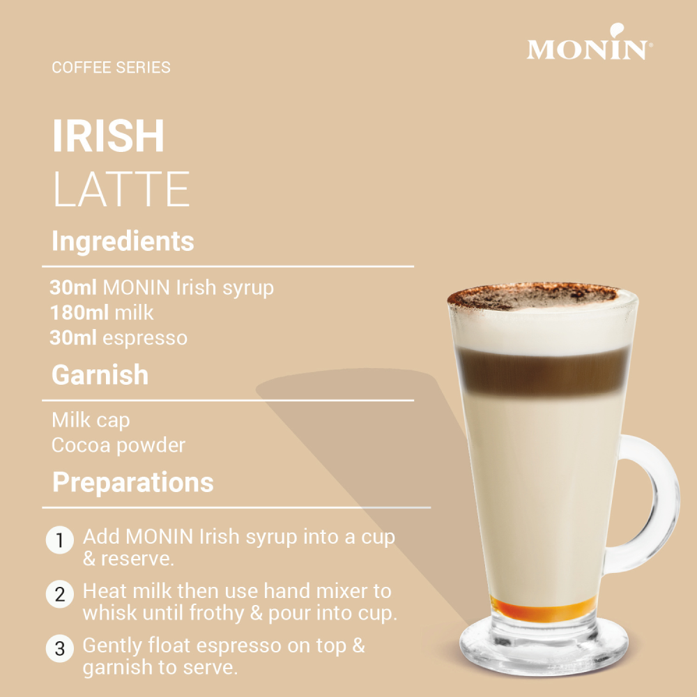 Monin Irish Syrup 1L (Box of 4)