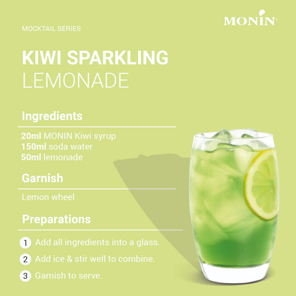 Monin Kiwi Syrup 700ml (Box of 6)