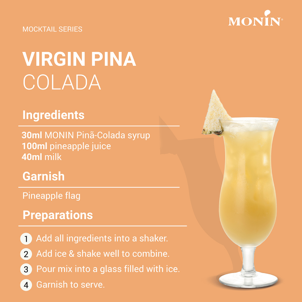 Monin Pina Colada Syrup 700ml (Box of 6)