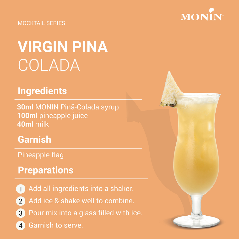 Monin Pineapple Syrup 700ml (Box of 6)