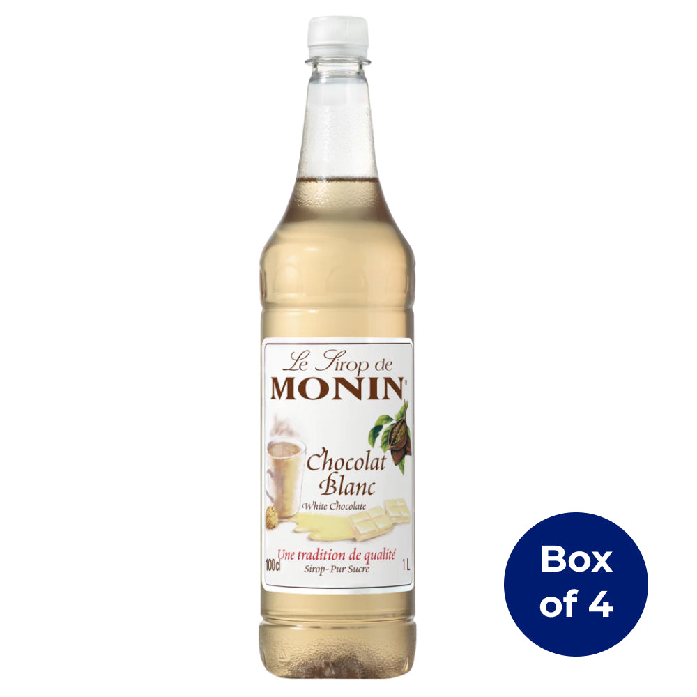 Monin White Chocolate Syrup 1L (Box of 4)