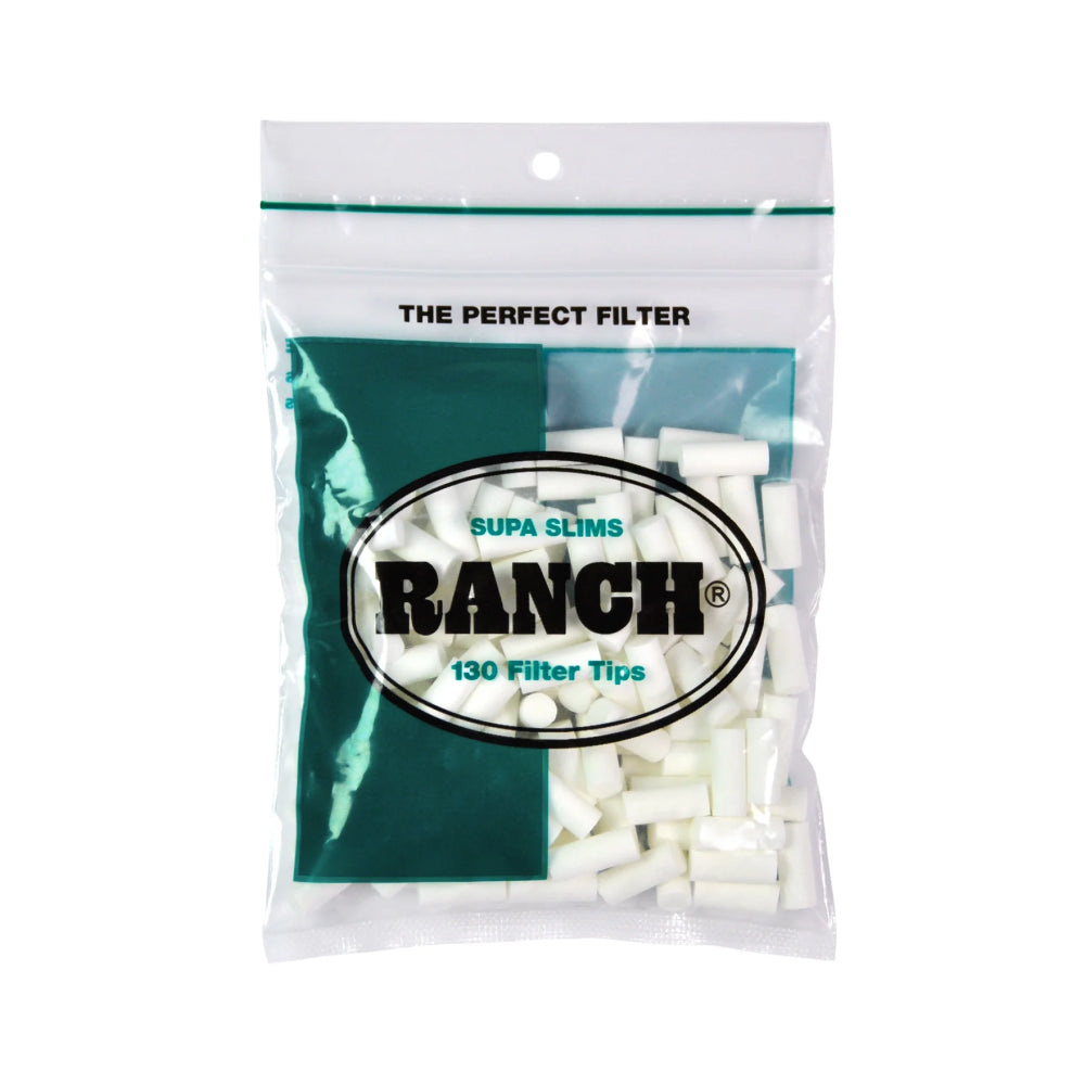Ranch Supa Slim Cigarette Filters, 12 Bags