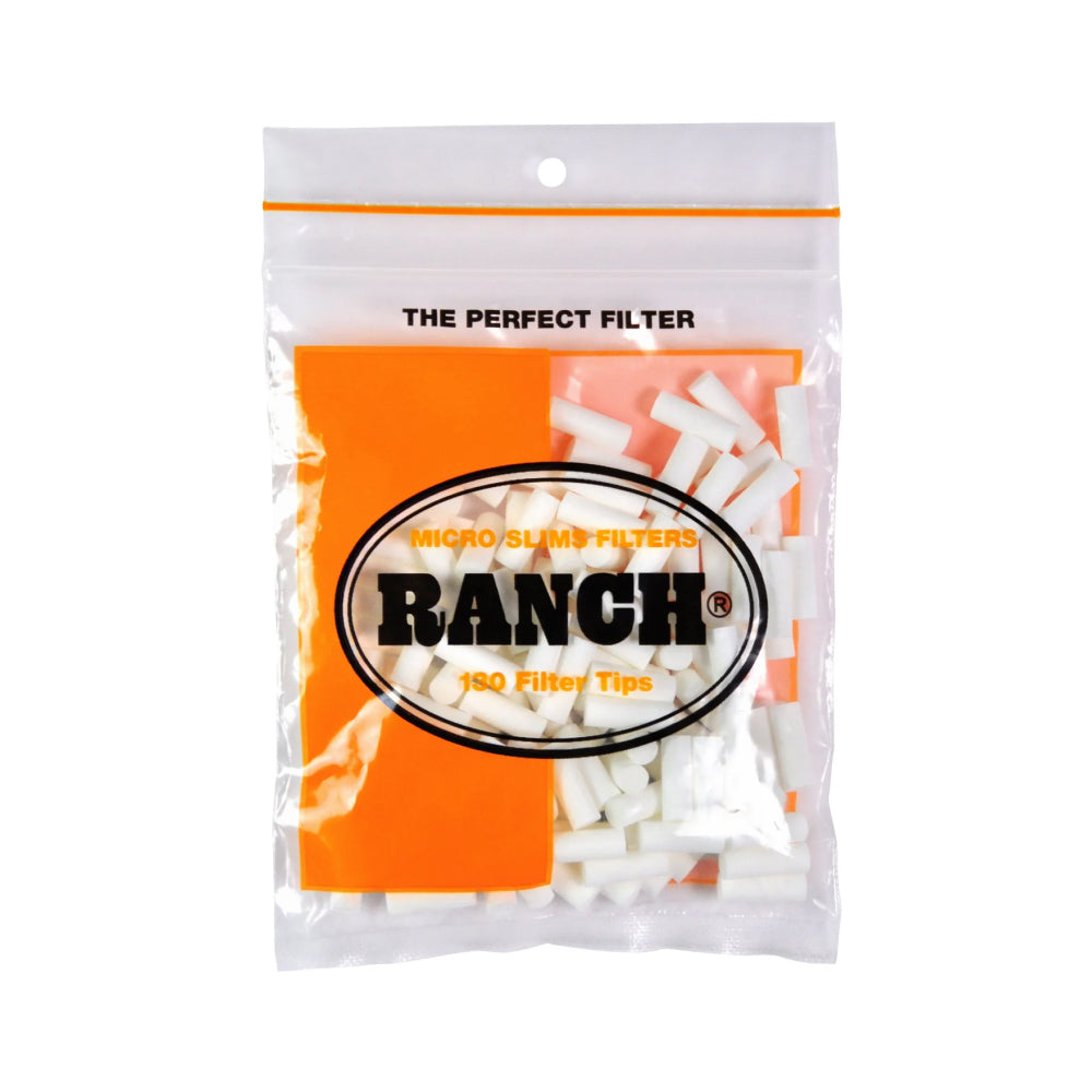 Ranch Micro Slim Cigarette Filters, 12 Bags