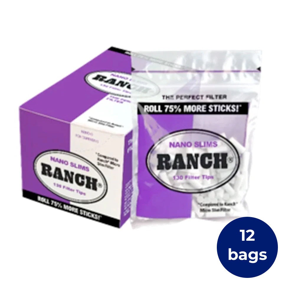 Ranch Nano Slim Filters, 12 Bags