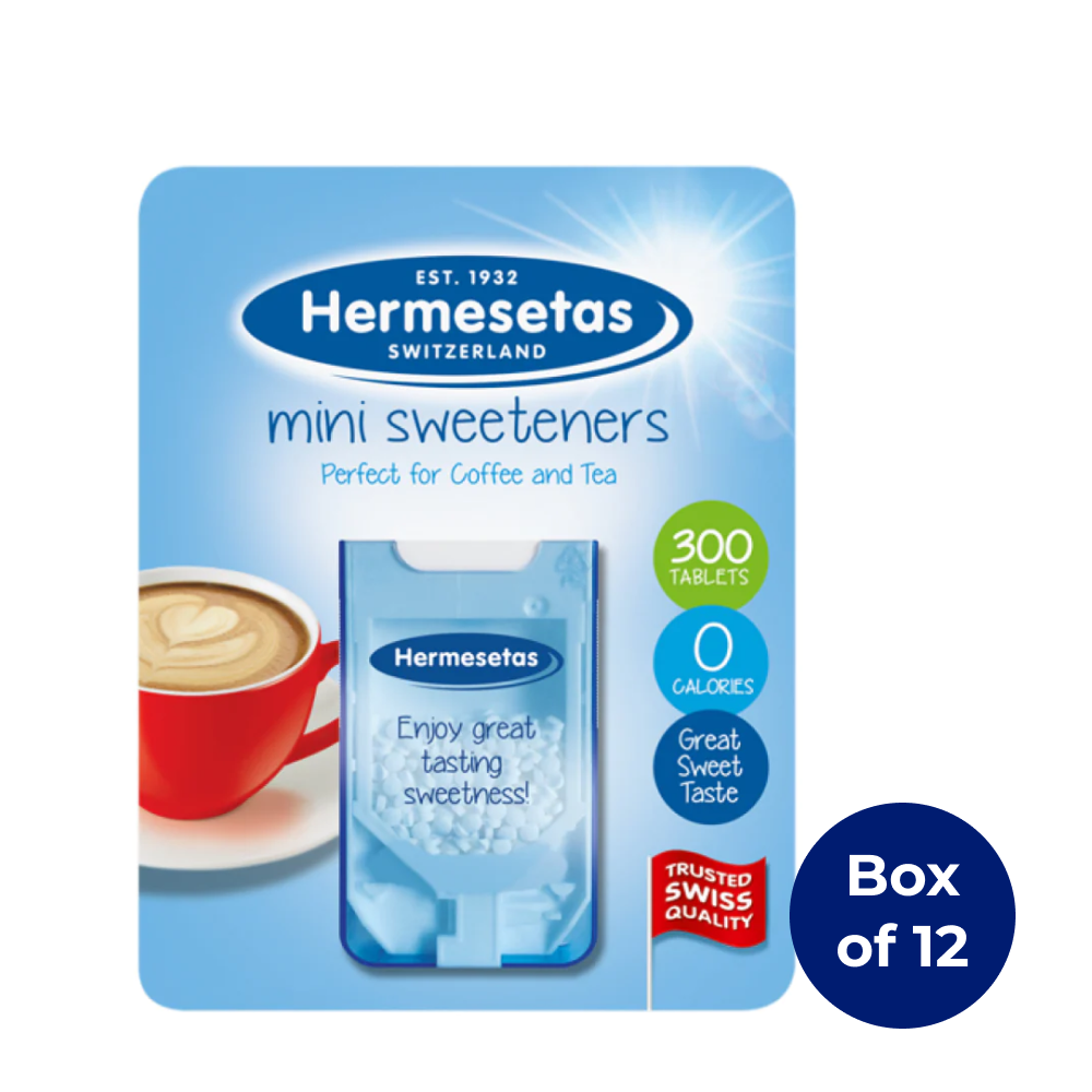 Hermesetas Mini Sweeteners 300 Tablets (Box of 12)
