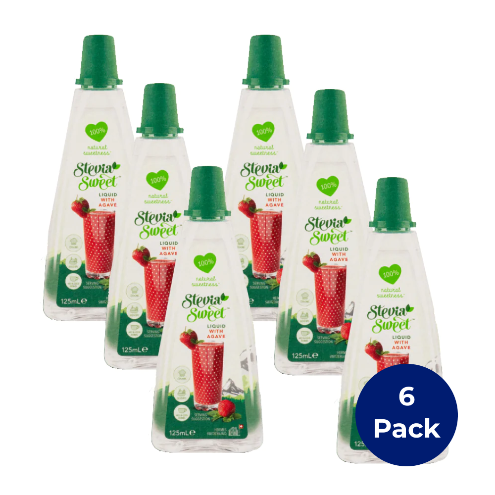 Stevia Sweet Liquid with Agave 125ml (Box of 6)