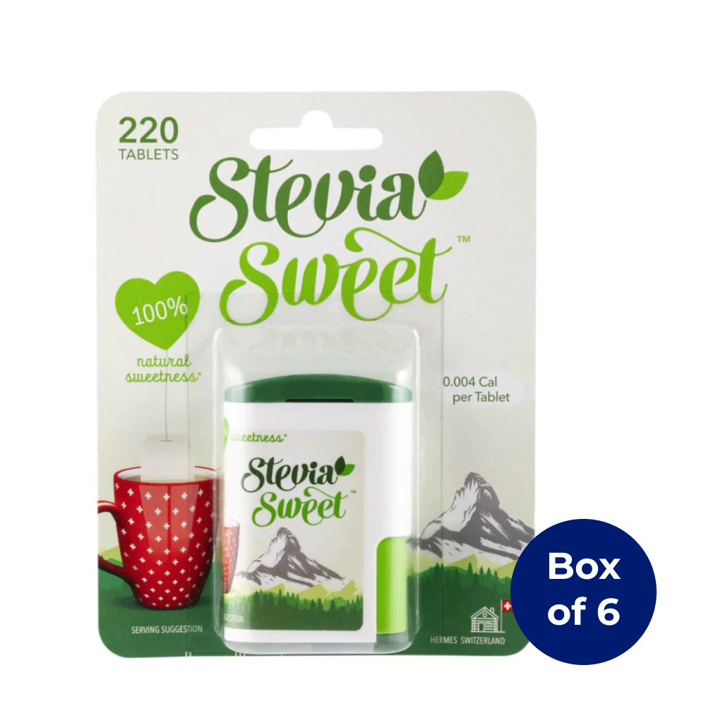 Stevia Sweet Sweetener 220 Tablets (Box of 6)