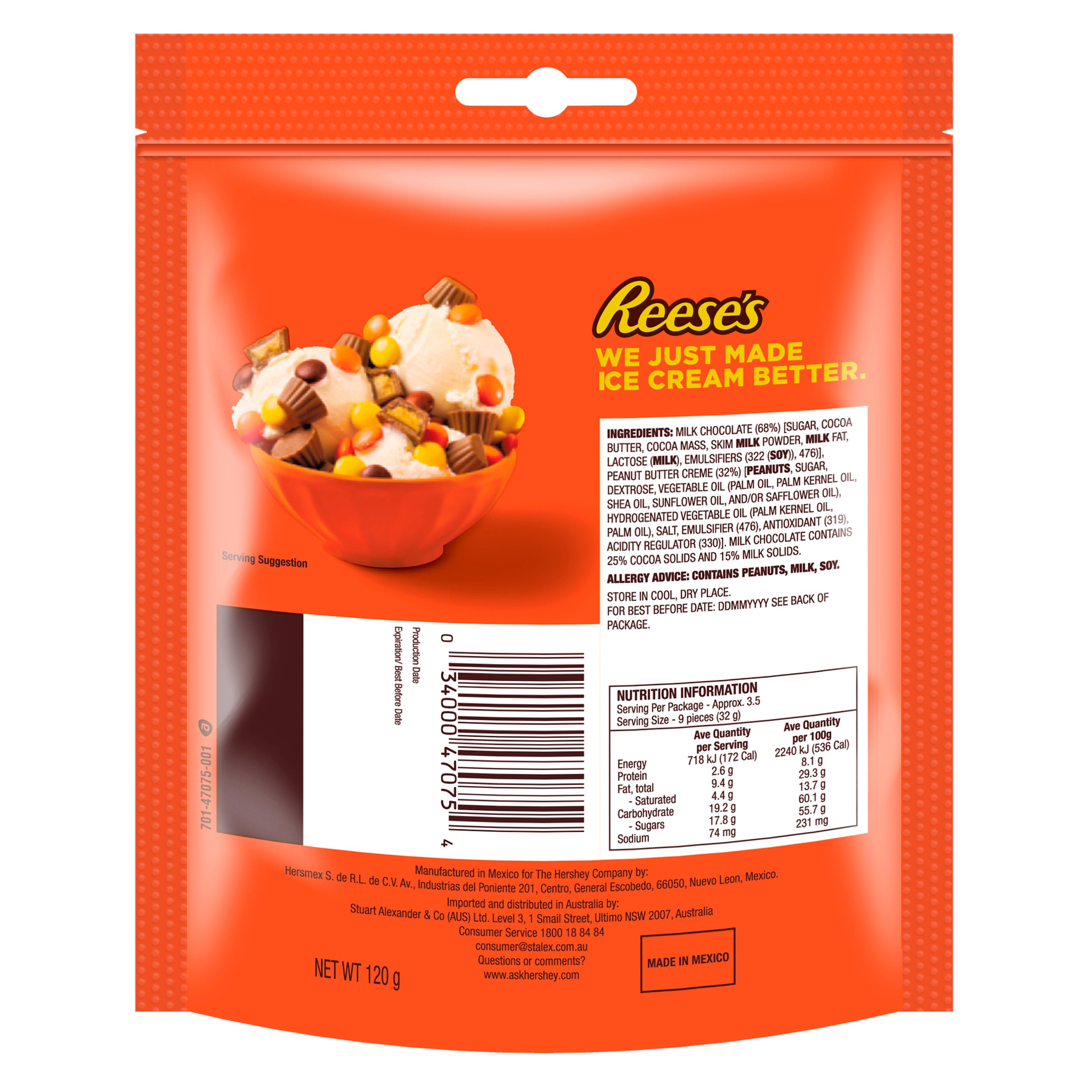 Reese's Mini Bites 120g (Box of 6)
