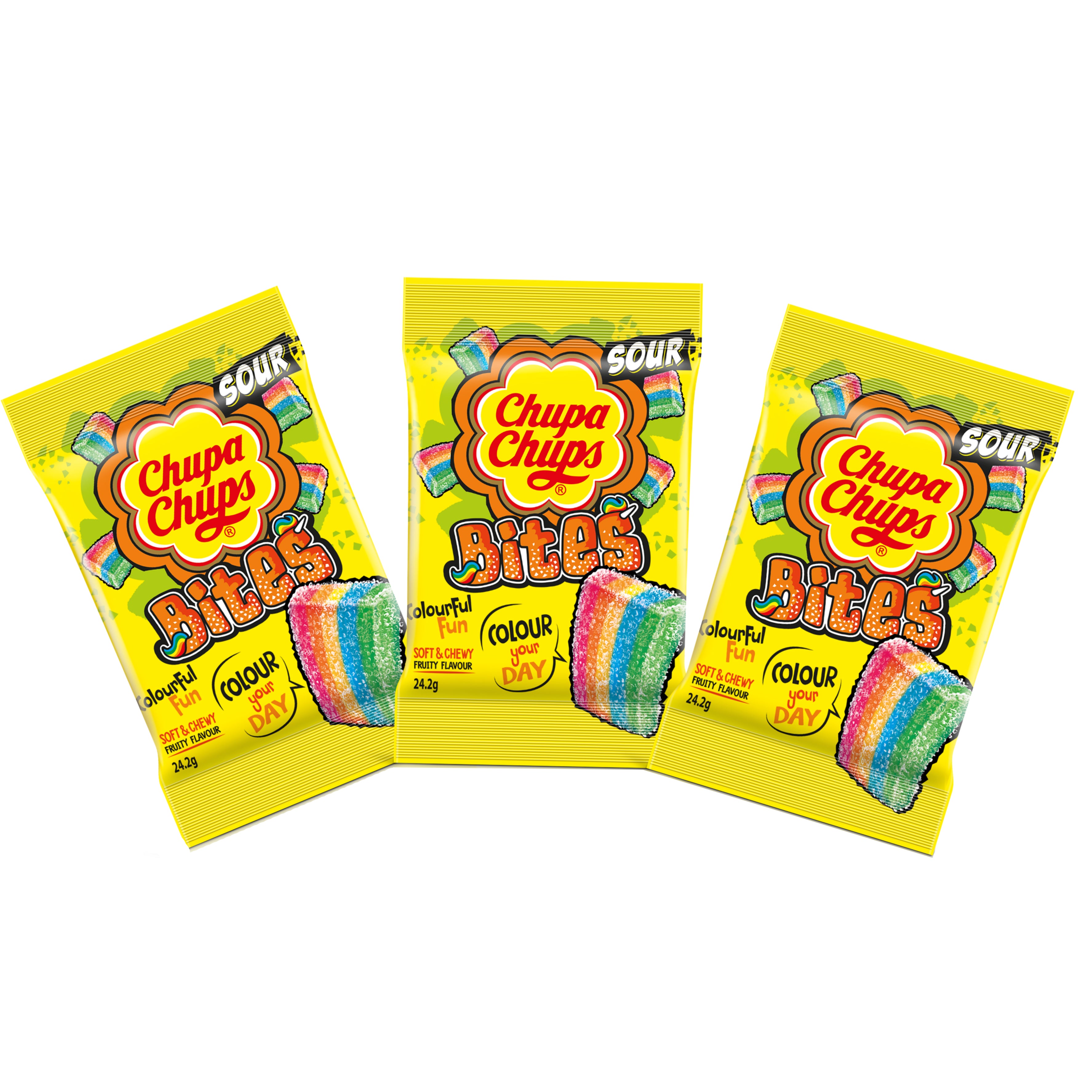 Chupa Chups Sour Bites Share 242g Bag (Box of 8)