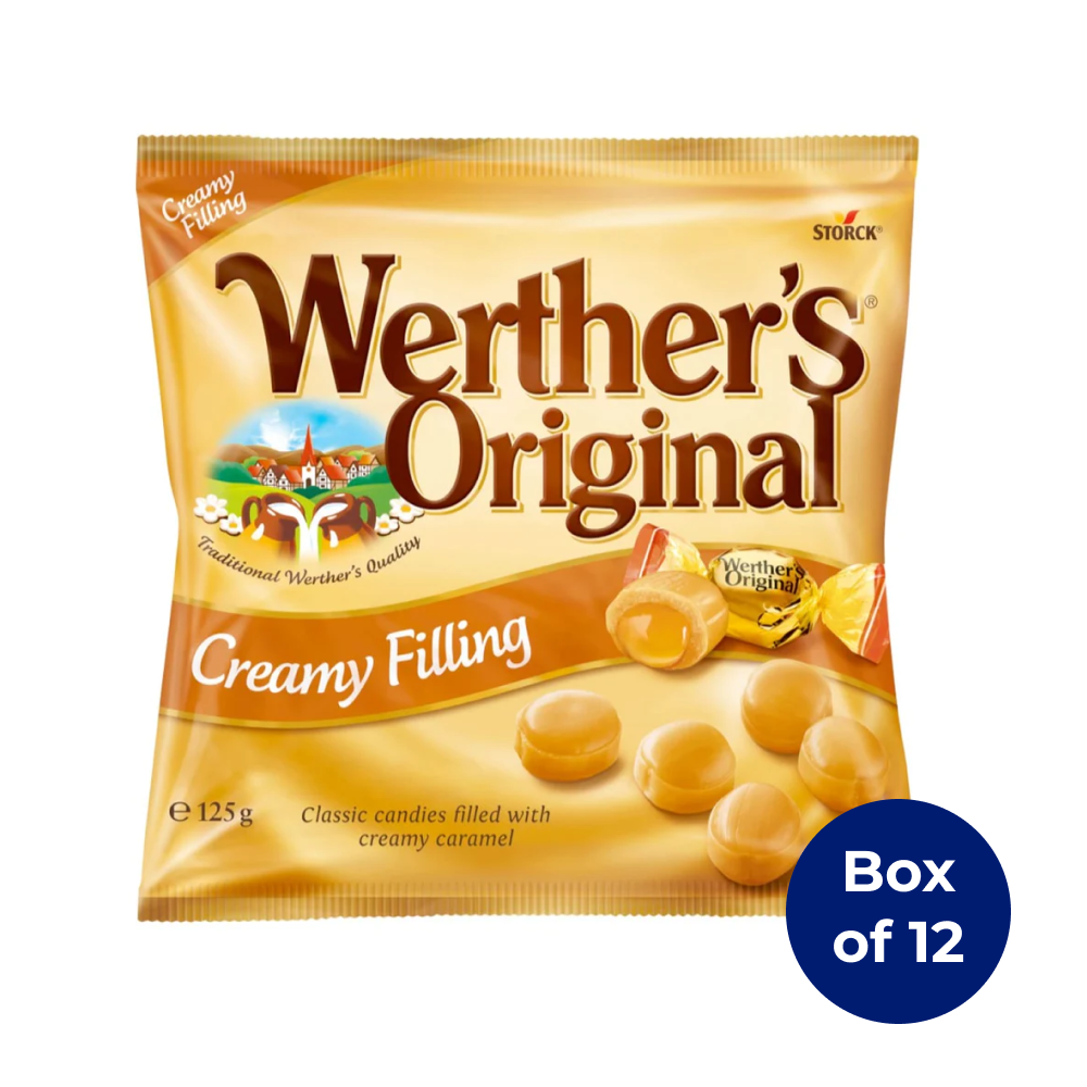 Werther's Original Creamy Filling Bag 125g (Box of 12)
