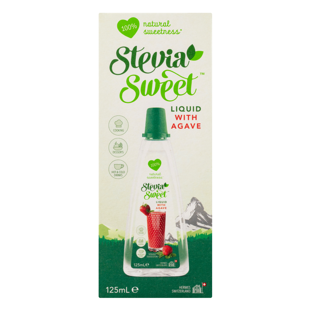 Stevia Sweet Liquid with Agave 125ml (Box of 6)