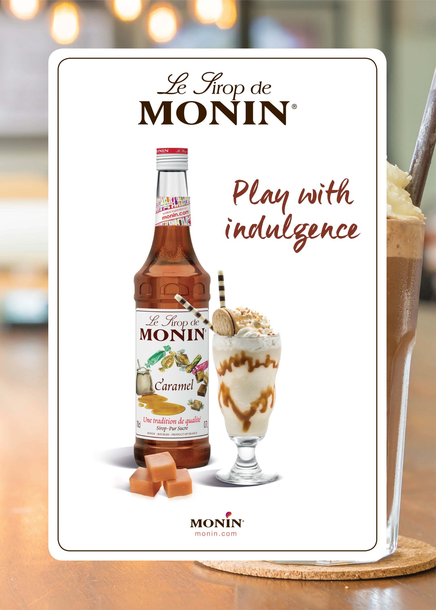 Monin Caramel Syrup 700ml (Box of 6)