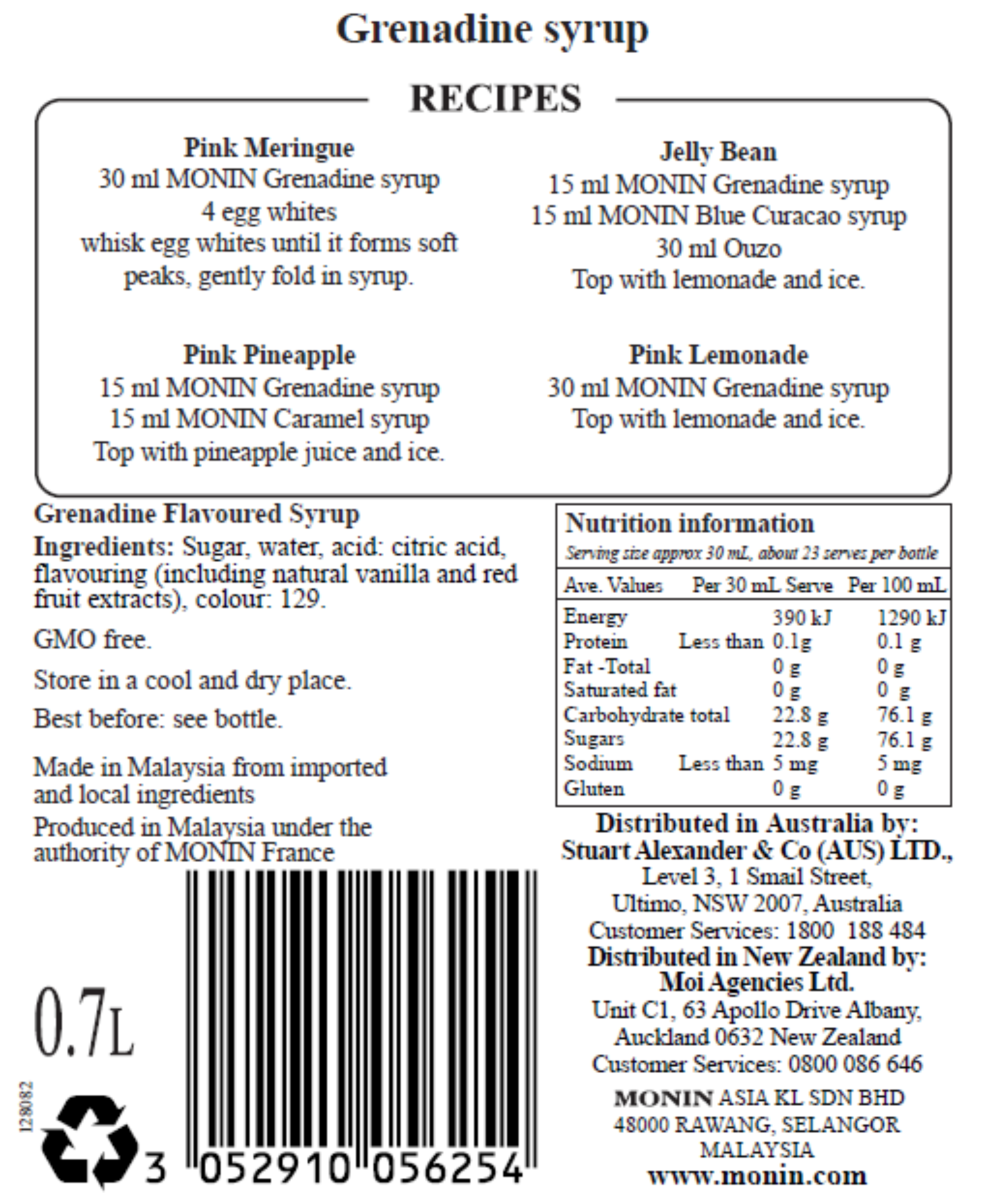 Monin Grenadine Syrup 700ml (Box of 6)