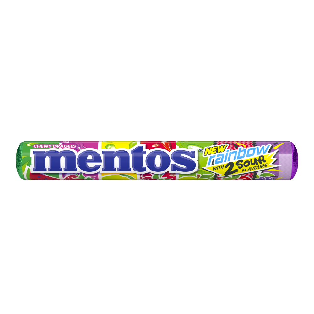 Mentos Rainbow Candy Roll, 40 Rolls