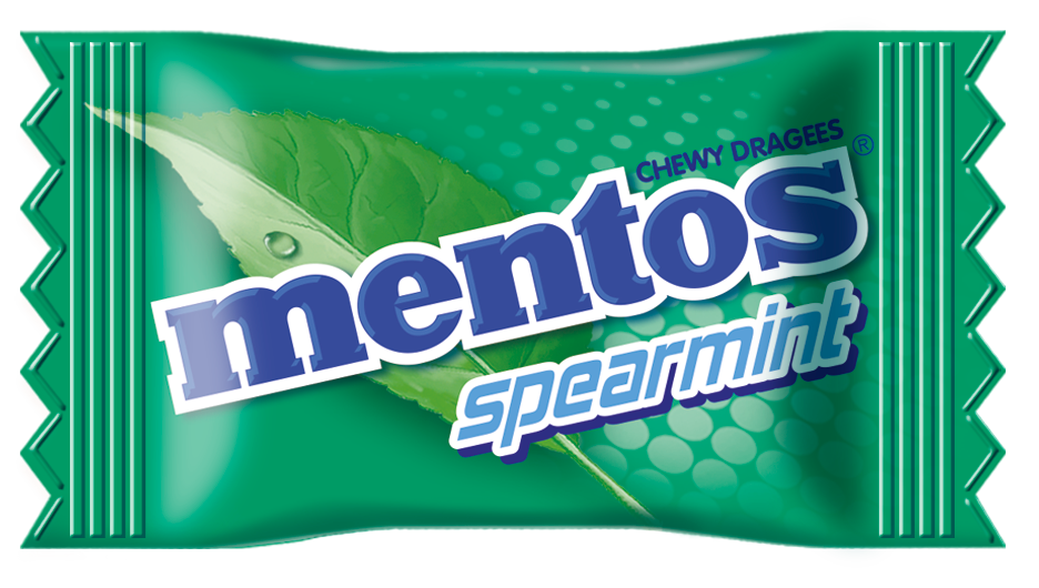 Mentos Spearmint Candy Pillowpack 540g (Box of 12)