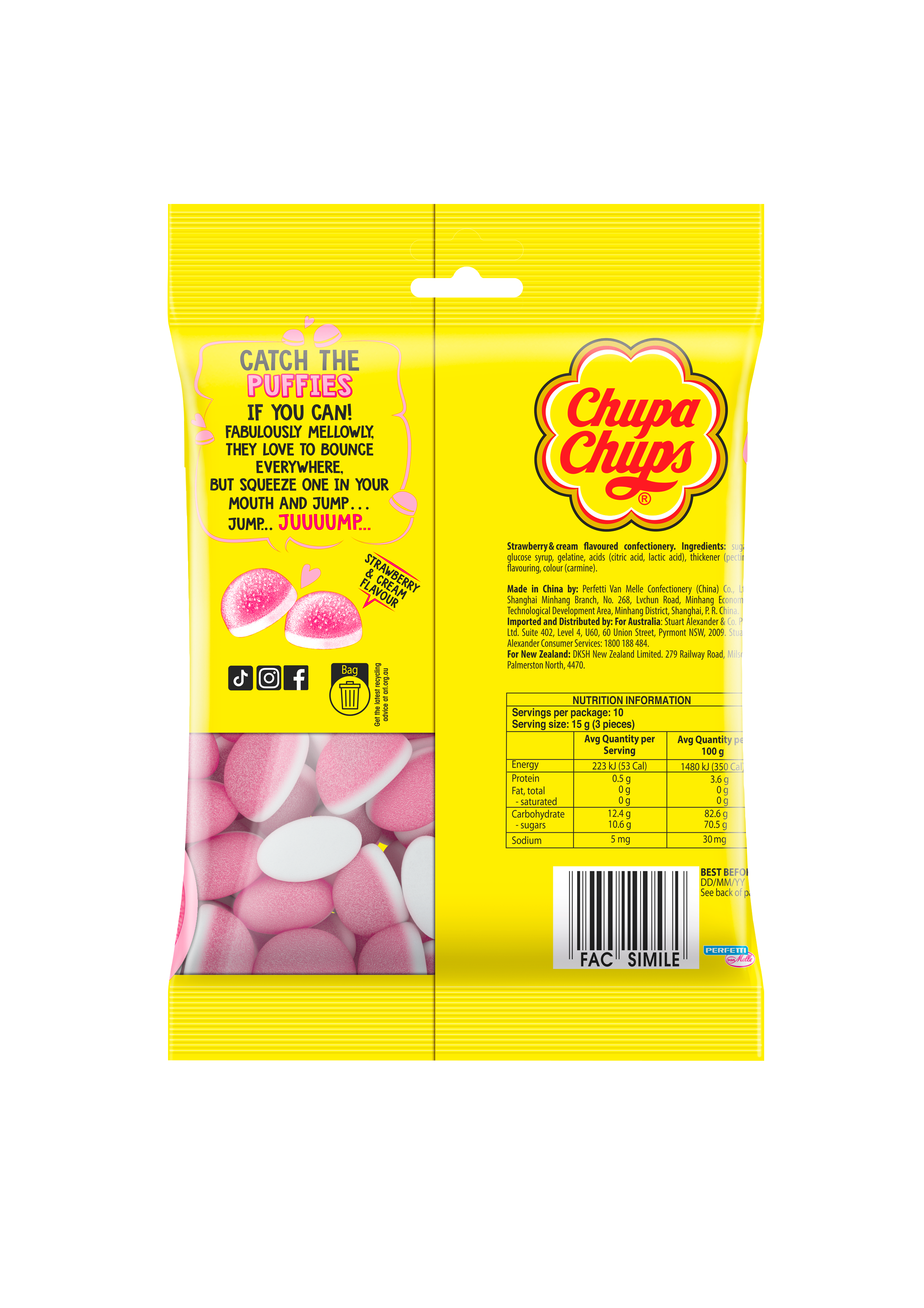 Chupa Chups Puffies Jellies 150g x 12