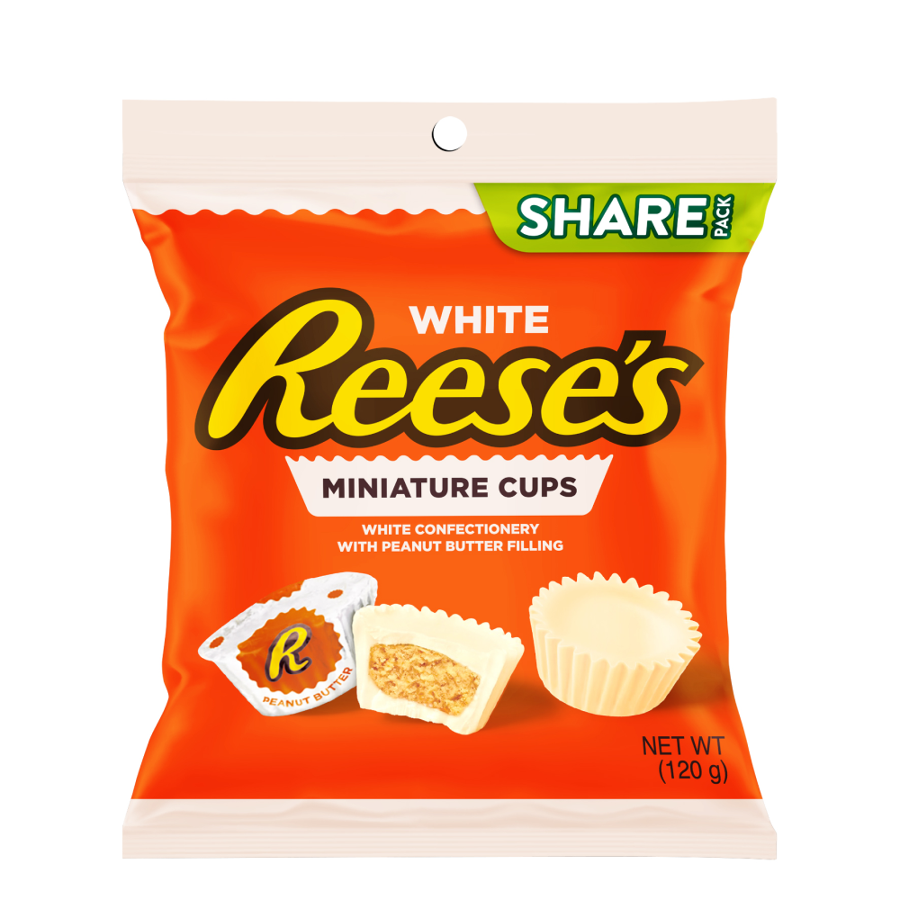 Reese's White Chocolate Cups With Peanut Butter Filling 120g (Box of 12)