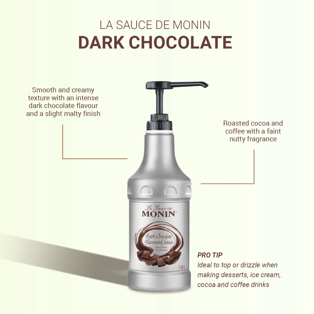 Monin Dark Chocolate Sauce 1.89L