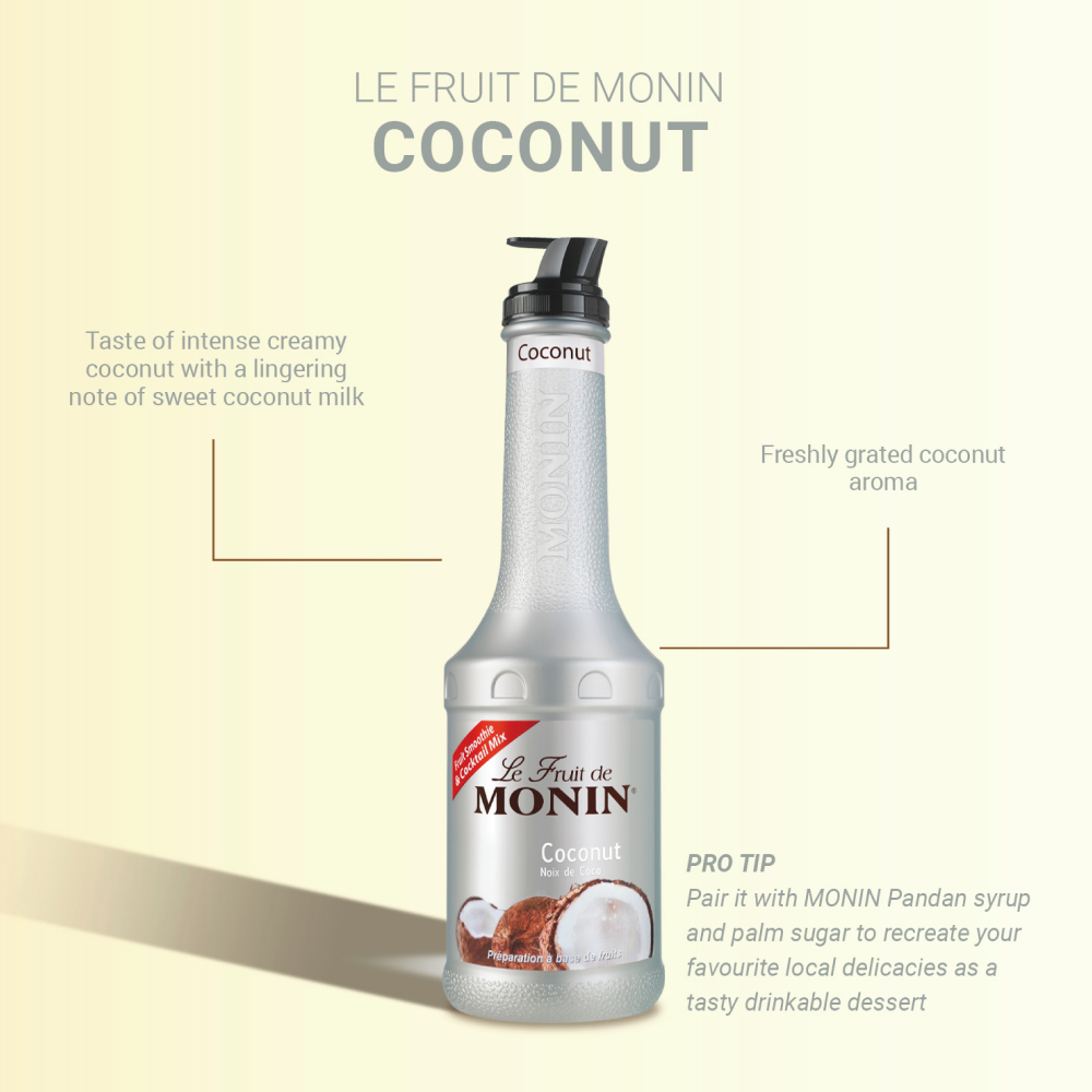 Monin Coconut Puree 1L (Box of 4)