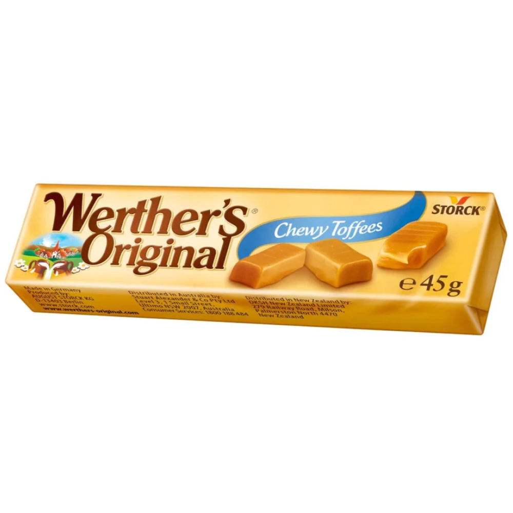 Werther's Original Chewy Toffees Roll 45g (Box of 24)